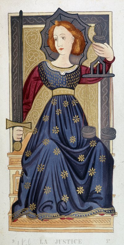 Allegory of Justice After a Miniature - 19th century by Unknown artist