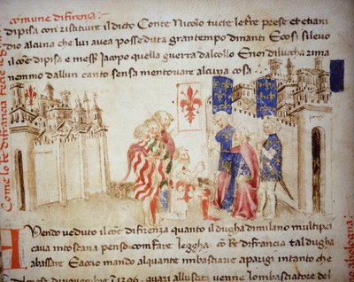 Alliance of the King of France, Charles VI, with the Commune of Florence in 1396 - in 