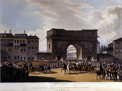 Allies Entered Paris on 31 March 1814 (engraving of 1826) by Unknown artist