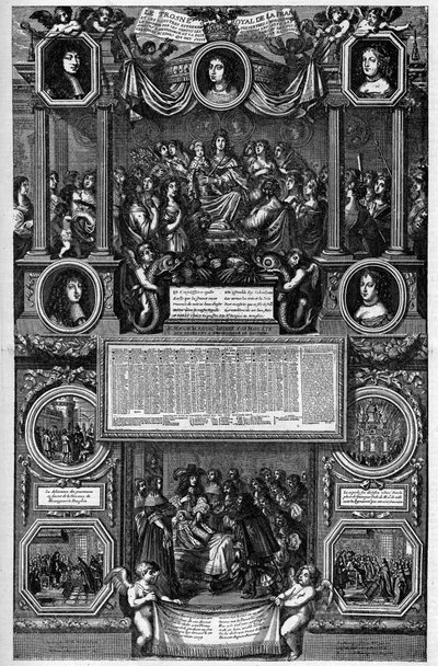 Almanach for the Year 1682 Representing the Birth of the Dauphin by Unknown artist