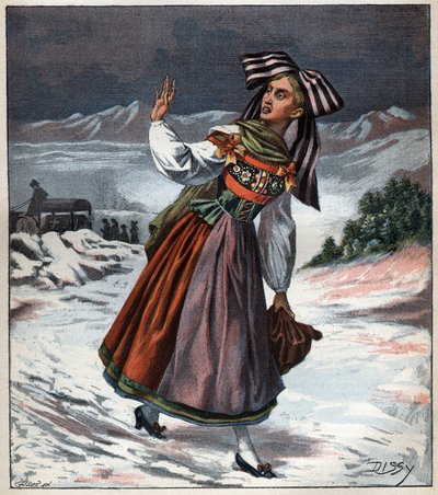 Alsatian Woman in Regional Costume by Unknown artist