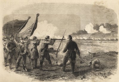 American Civil War Battle of Cedar Creek, in the Shenandoah valley, the 18th October 1864 by Unknown artist