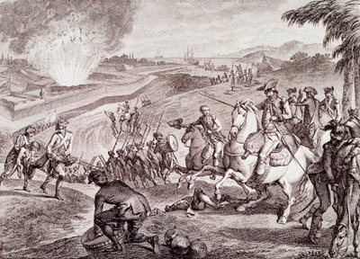 American Revolutionary War: Siege of Pensacola and victory of the Spanish army by Unknown artist