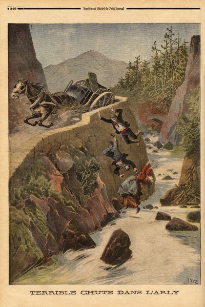 An Accident of a Tank on a Bench in Savoie by Unknown artist