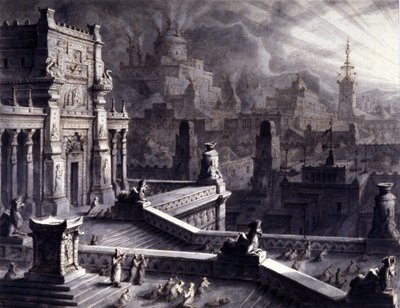 Ancient city of Persepolis in the Persian Achaemenid Empire, founded by Darios I in the 6th century BC. It was ransacked and burned by Alexander the Great in 331 BC. by Unknown artist