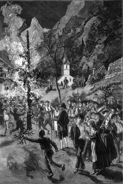 Ancient customs and traditional fete: the fire of Saint John in the Vallee d