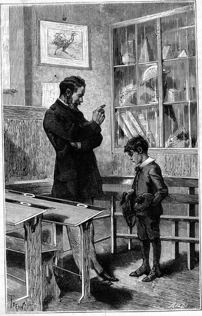 Andre Gaudry Reprimanded by His Teacher by Unknown artist
