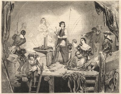 Andrea Del Sarto Painting the Fresco of Madonna del Sacco by Unknown artist
