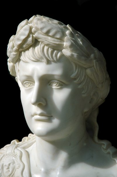 19th Century Marble Bust of Napoleon I, Emperor of the French by Unknown artist