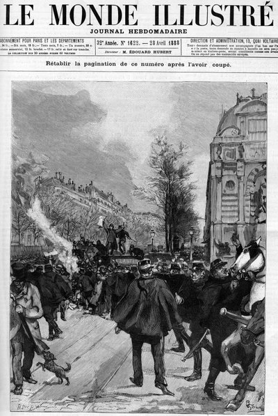 Anti-bakery demonstration: Saint Michel Square demonstration, where copies of the 