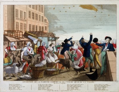 Appearance of the famous comet (1811) seen from the Quai de la Vallee in Paris - song on the air of La Gripette by Unknown artist
