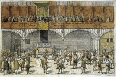 Archduke Matthias and Prince of Orange take the oath to protect the freedom of the Netherlands by Unknown artist