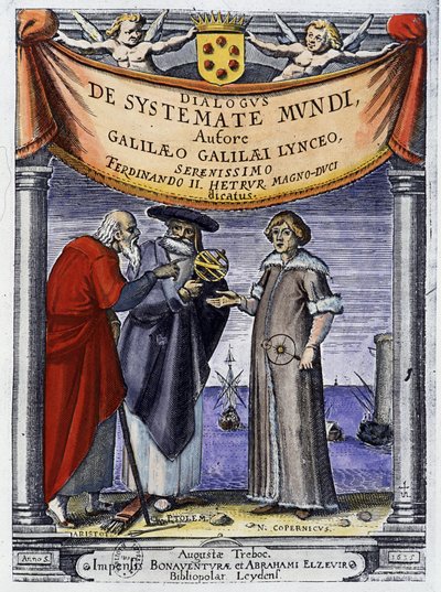 Aristotle, Ptolemy and Nicolas Copernicus by Unknown artist