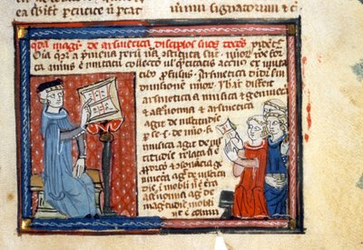 Arithmetic Course - Illuminure of the Middle Ages by Unknown artist