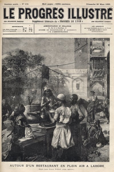 Around an open-air restaurant in Lahore, Pakistan - cover of 