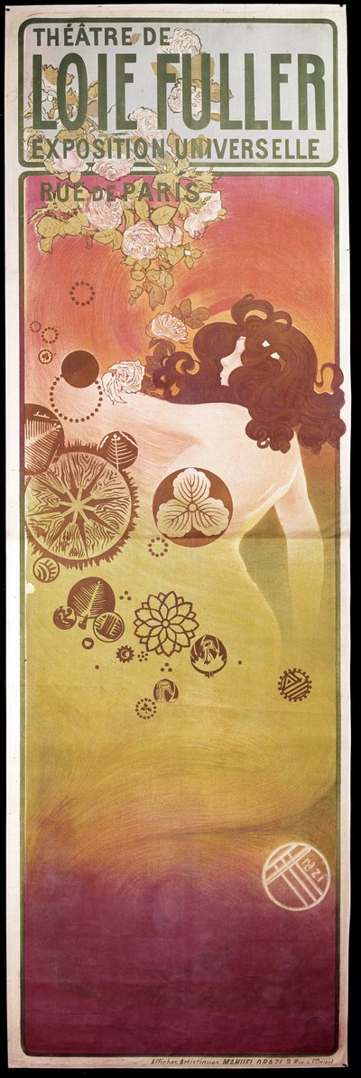 Art Nouveau: poster for the Theatre de Loie Fuller Universal Exhibition by Unknown artist