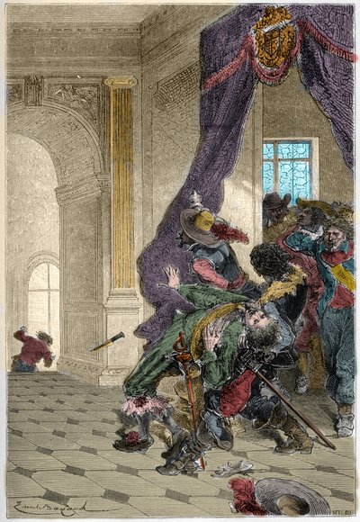 Assassination of the Duke of Buckingham - George Villiers by Unknown artist