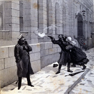 Attack on Tsar Alexander II in St. Petersburg, 1879 by Unknown artist
