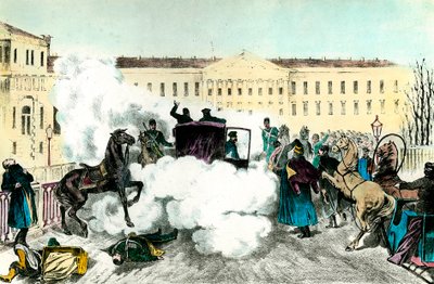 Assassination of the Russian Emperor Alexander II in St. Petersburg by Unknown artist