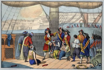 August 1682: bombing of Algiers by Duquesne. (Abraham, Marquis Duquesne) by Unknown artist