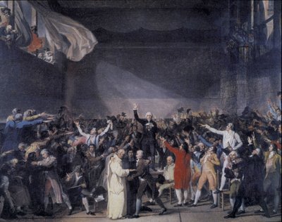 Bailly reads the text of the Oath of the Jeu de Paume on June 20 by Unknown artist
