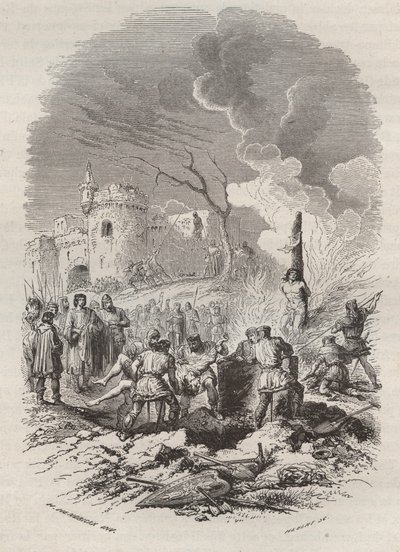 Baldwin V, Count of Flanders re-establishing the police in its states by Unknown artist