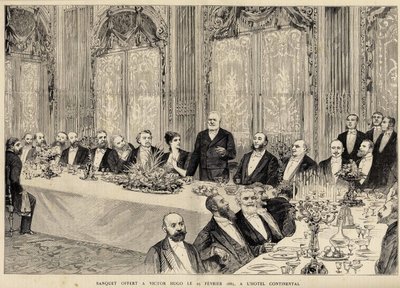 Banquet offered to Victor Hugo on February 25 by Unknown artist