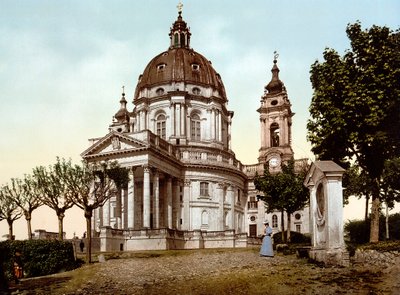 Basilica of Superga in Turin (Italy) in 1890 by Unknown artist