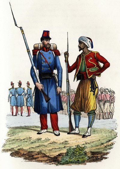 Battalion of the Foreign Legion formed and sent to Algeria in 1831; battalion of indigenous riders, formed and sent to Algeria in 1841. In 