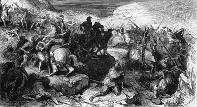 Battle of Grandson between the Burgundians and the Swiss Grandson in Switzerland on March 2 by Unknown artist