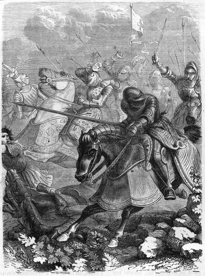 Battle of Guinegate or Guinegatte (France), Day of the Spurs, August 16 by Unknown artist