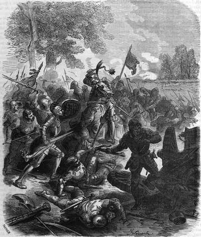 Battle of Saint-Aubin-du-Cormier, July 27 by Unknown artist