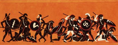 Battle of the Greeks and the Trojans (Trojan War) 1808-1810 by Unknown artist