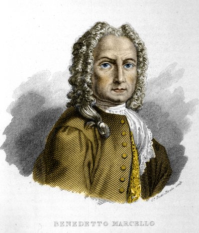 Benedetto Marcello, Italian composer (1686-1739) (19th century engraving) by Unknown artist