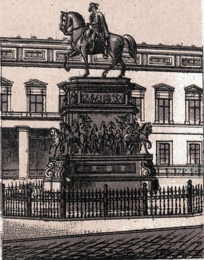 Berlin, Germany: statue of Frederic II the Great. The world illustrates 168 views. Undated (late 19th century) by Unknown artist