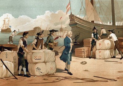 Bernard de Jussieu (1699-1777), French botanist, having brought back the cedar foot from England in 1734. by Unknown artist