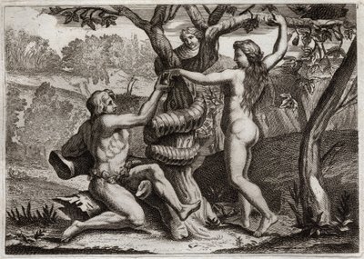 Bible of Royaumont, Old Testament: Fall of Adam by Unknown artist