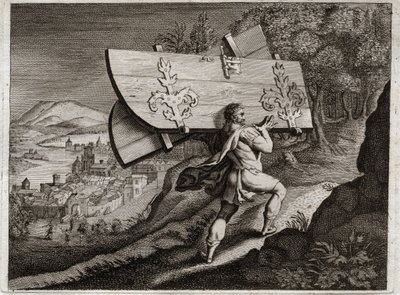 Bible of Royaumont, Old Testament: Gates of Gaza by Unknown artist