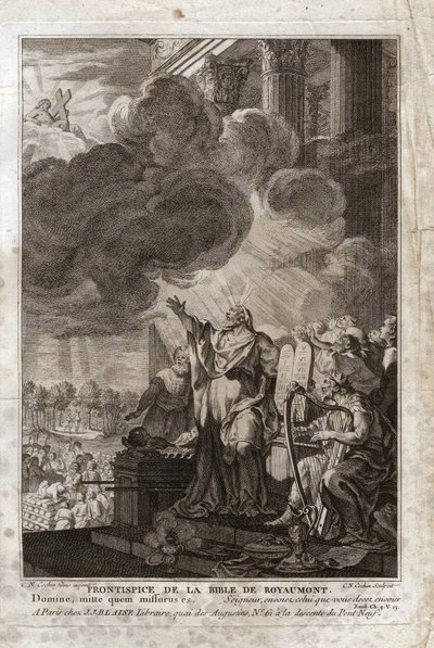 Bible of Royaumont, Old Testament: Moses Addressing God by Unknown artist