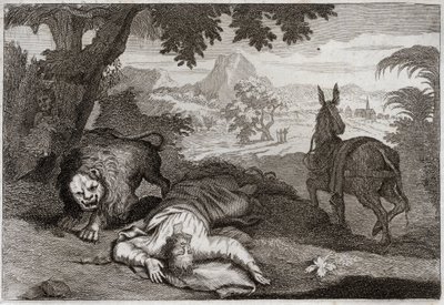 Bible of Royaumont, Old Testament: Disobedient Prophet by Unknown artist