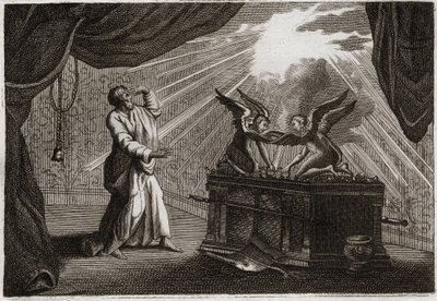 Bible of Royaumont, Old Testament: The Ark of the Covenant. Figure of the Ark. Illustration from 1811. by Unknown artist