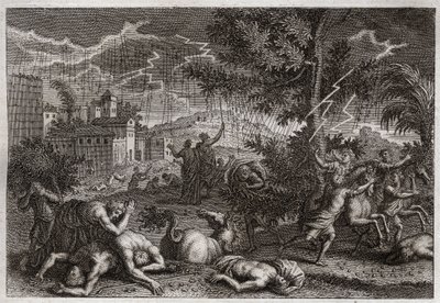 Bible of Royaumont, Old Testament: The Ten Plagues of Egypt. Illustration from 1811. by Unknown artist