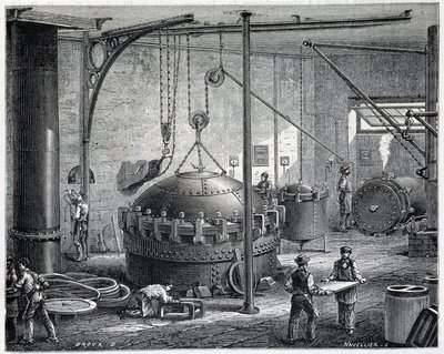 Boilers for vulcanizing rubber by wet steam - in 