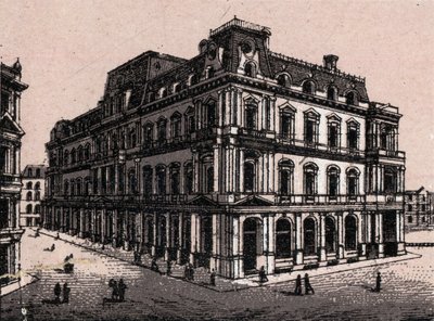 Boston, USA: post office view. The world illustrates 168 views (late 19th century) by Unknown artist