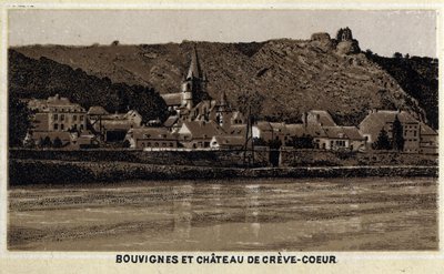 Bouvignes sur Meuse et Chateau de Creve Coeur, Wallonia, Belgium by Unknown artist