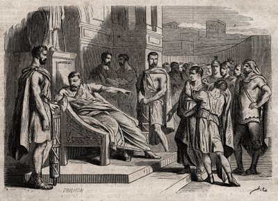 Brutus Condemning His Son to Death (engraving) by Unknown artist