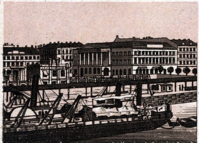 Budapest, Hungary: view of the Danube Quay wharf. in 