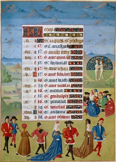 Calendar: The Month of May, Dances and Games from 