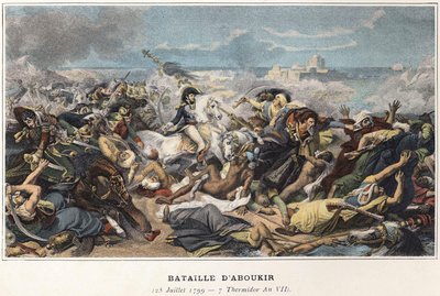 Campaign of Egypt (1798-1801): Joachim Murat during the Battle of Aboukir, July 25 by Unknown artist
