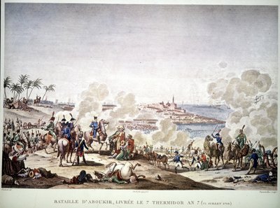 Campaign of Egypt (1798-1801), Napoleon in Egypt: Battle of Aboukir, July 25 by Unknown artist